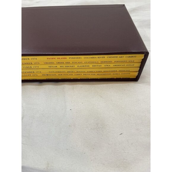 Nat Geo Mags Jul–Dec 1974 Vtg Lot Slipcvr Nature Travel Decor School - Picture 3 of 16